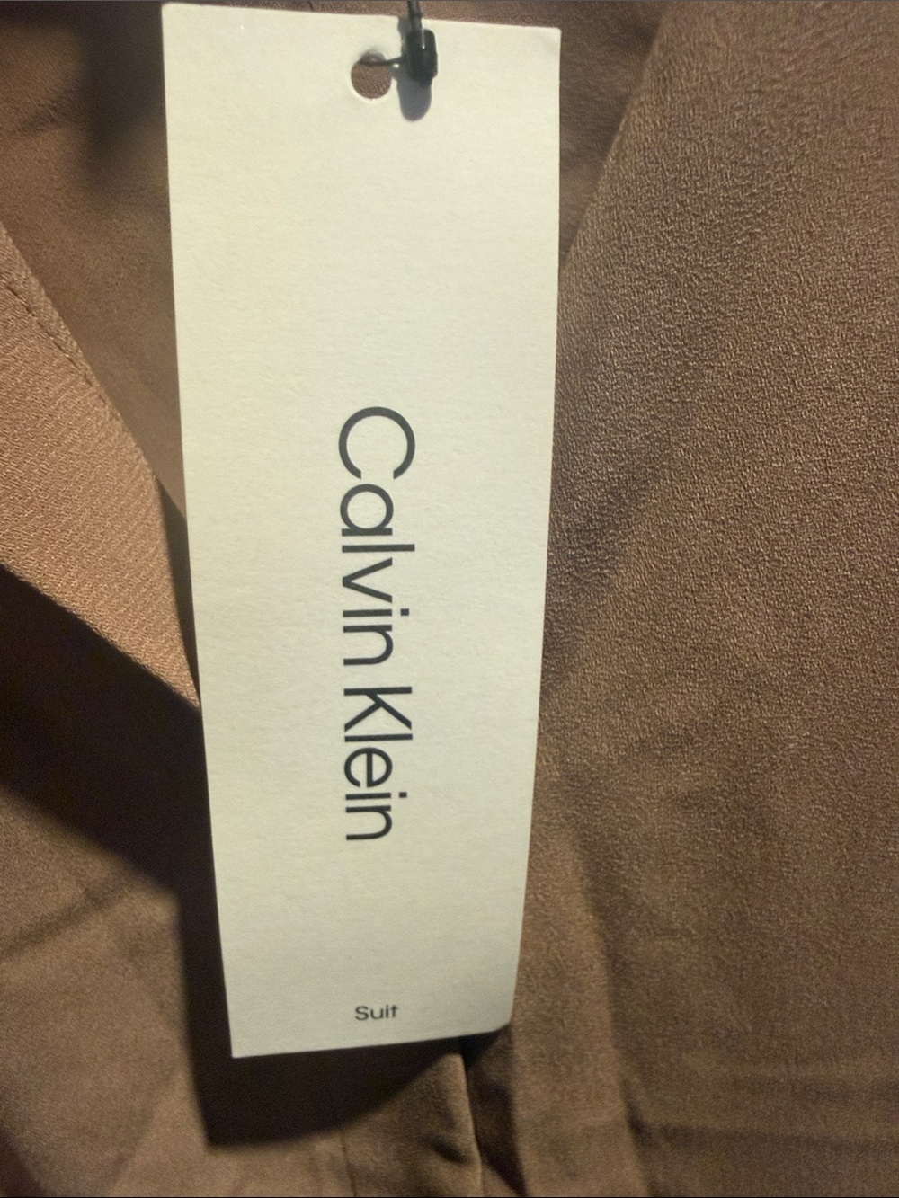 Calvin Klein Rust Brown Ruffle Sleeve Button Blouse New With Tags Size: L - Picture 3 of 10